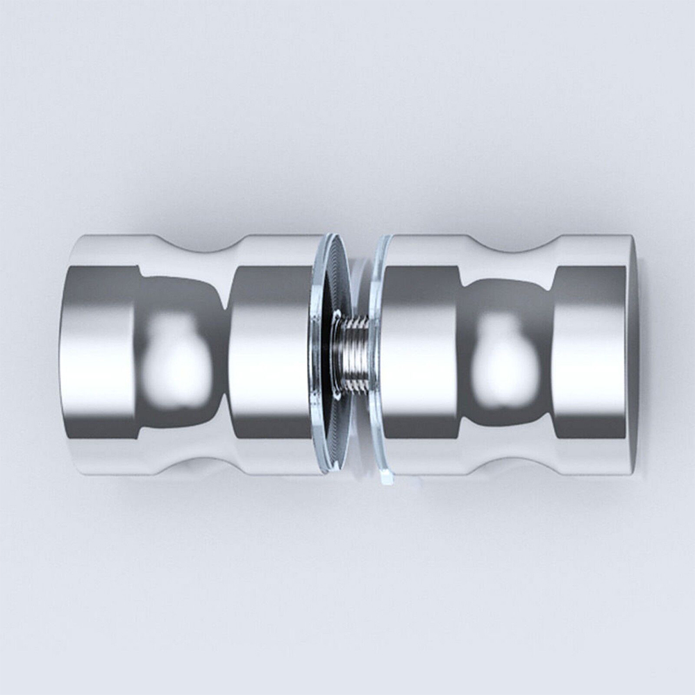 Home Bathroom Hardware - 浴室シャワードアハンドル アルミ合金製ガラスドアノブ 浴室シャワー引き戸用両面ハンドル ホームハードウェア