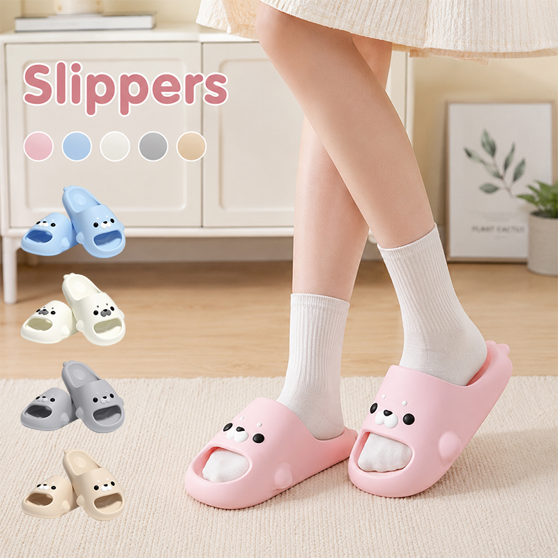 Home Bathroom Size - シールスリッパ レディース 夏用 ソフトソール 滑り止め バスルームスライド