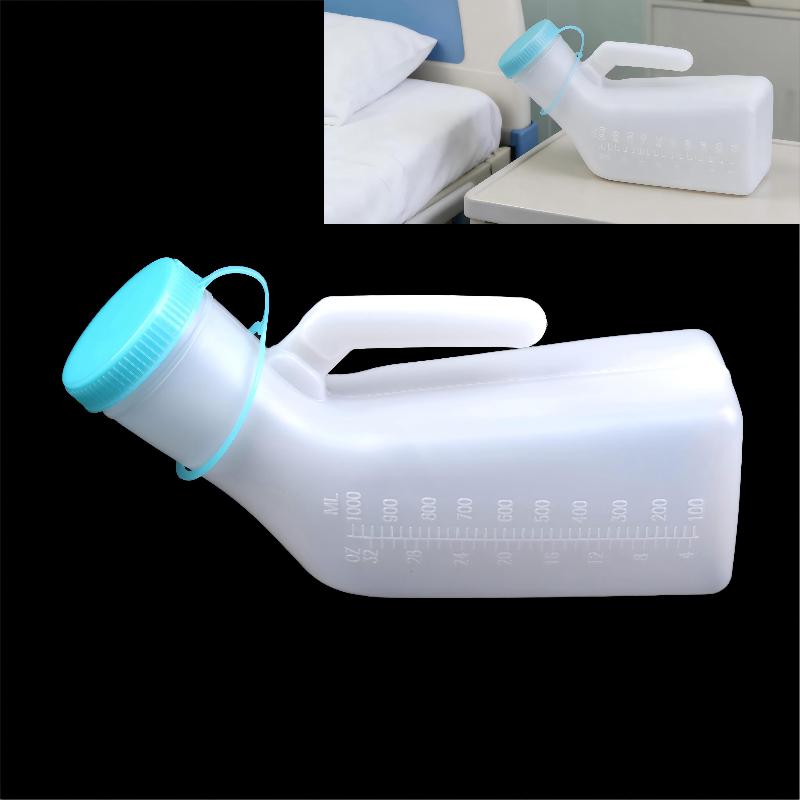 Home Bathroom Urinal - 新製品-1000ML大容量携帯用小便器、モバイルトイレ、排尿収納ツール、厚手の車用旅行用男性用小便器ボトル