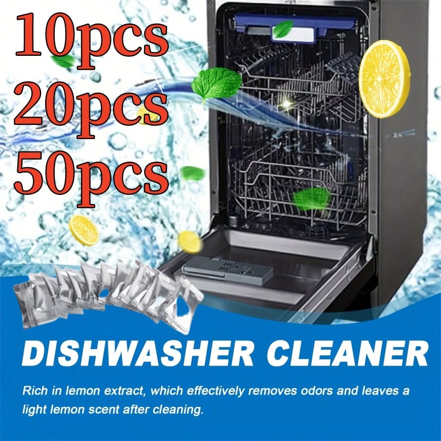 Home Kitchen Bathroom Cleaning - 10/20/50/100 個食器洗い機スケール除去タブレット業務用食器洗い機クリーニングタブレット、キッチン、バスルーム、家庭、家庭用品