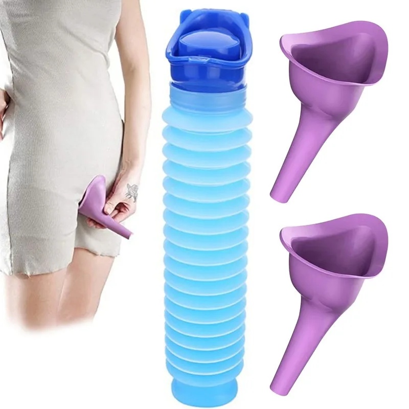 Home Bathroom Urinal - 1-5 個車用大人用小便器ポータブル収縮可能な個人用携帯トイレおしっこボトル屋外自動車旅行交通キャンプ用