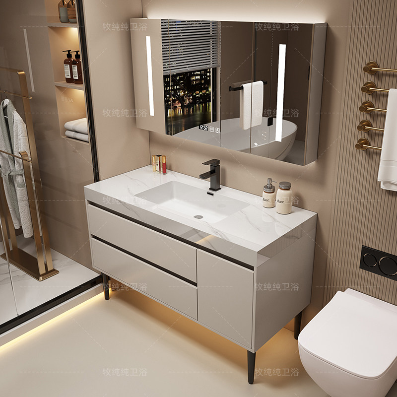 Home Bathroom Partition Wall - オーバーミラーバスルームキャビネットパーティション収納香水スキンケア装飾品食器棚メイクアップモダンアーカビダレスサロン家具