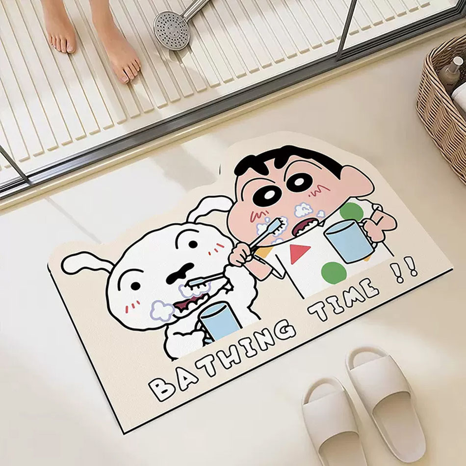 Home Goods Bathroom Mats - 吸水性シャワールームマット 速乾性 おしゃれなホームギフトと精巧なアニメキャラクター ソフトで快適なアニメ周辺グッズ