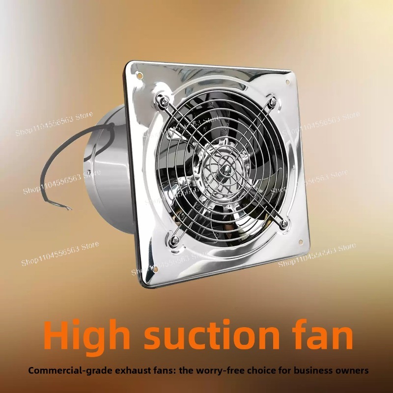 Home Bathroom Ventilation - 6 7 8 インチステンレス鋼キッチン浴室排気ファン金属ダクト換気ファン家庭用トイレ煙空気換気