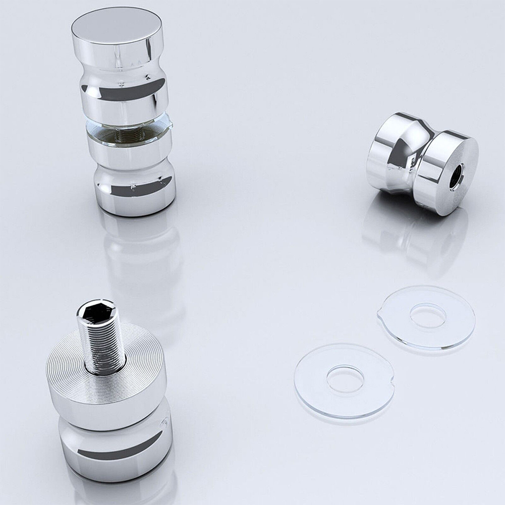 浴室シャワードアハンドル アルミ合金製ガラスドアノブ 浴室シ - Home Bathroom Hardware のレビューと価格