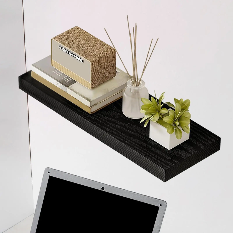 壁掛け装飾用フローティングシェルフ、頑丈で多目的、目に見えな - Home Bathroom Shelf のレビューと価格