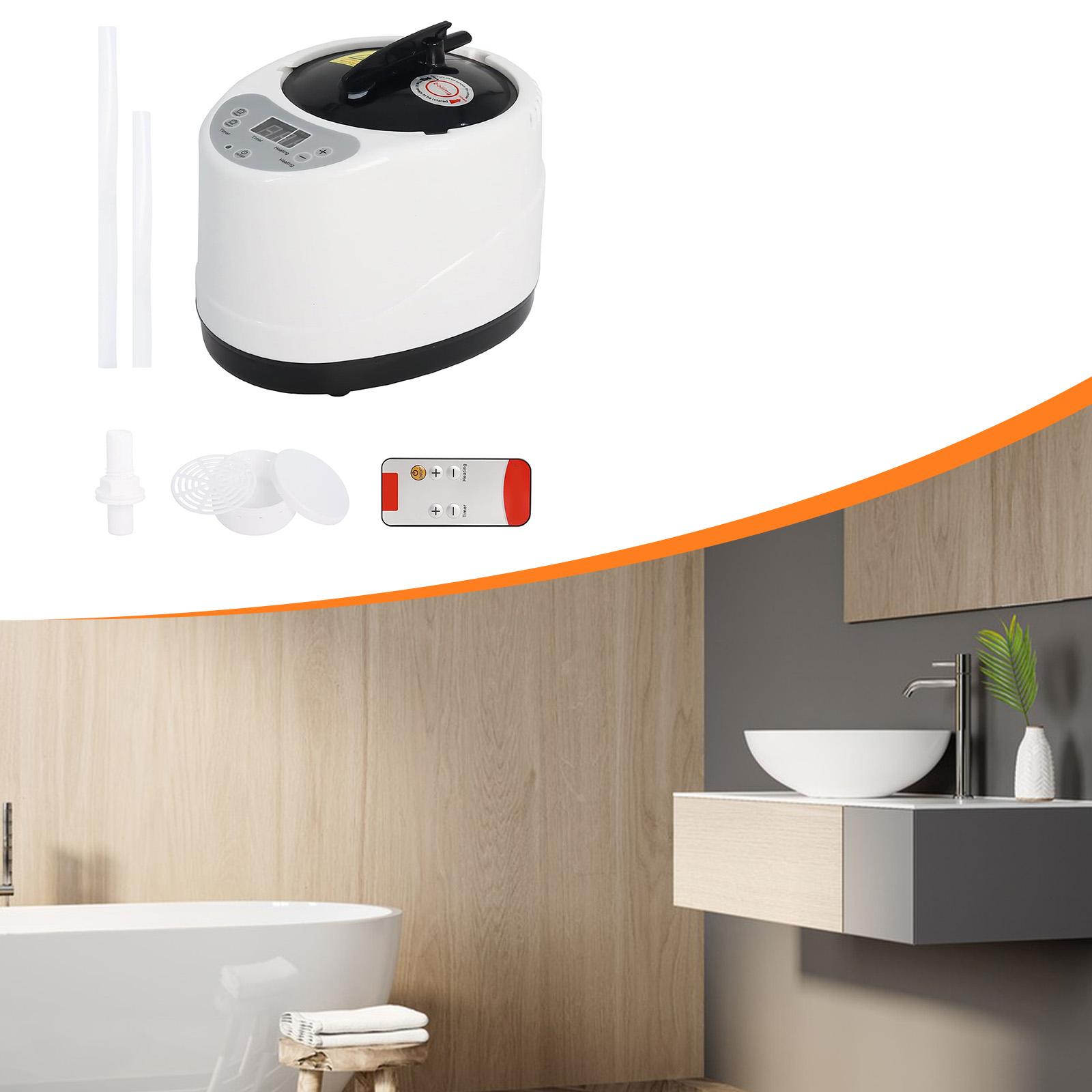 ポータブルサウナスチーマー 3L 家庭用スチーム発生器 調節 - Home Bathroom Sauna のレビューと価格