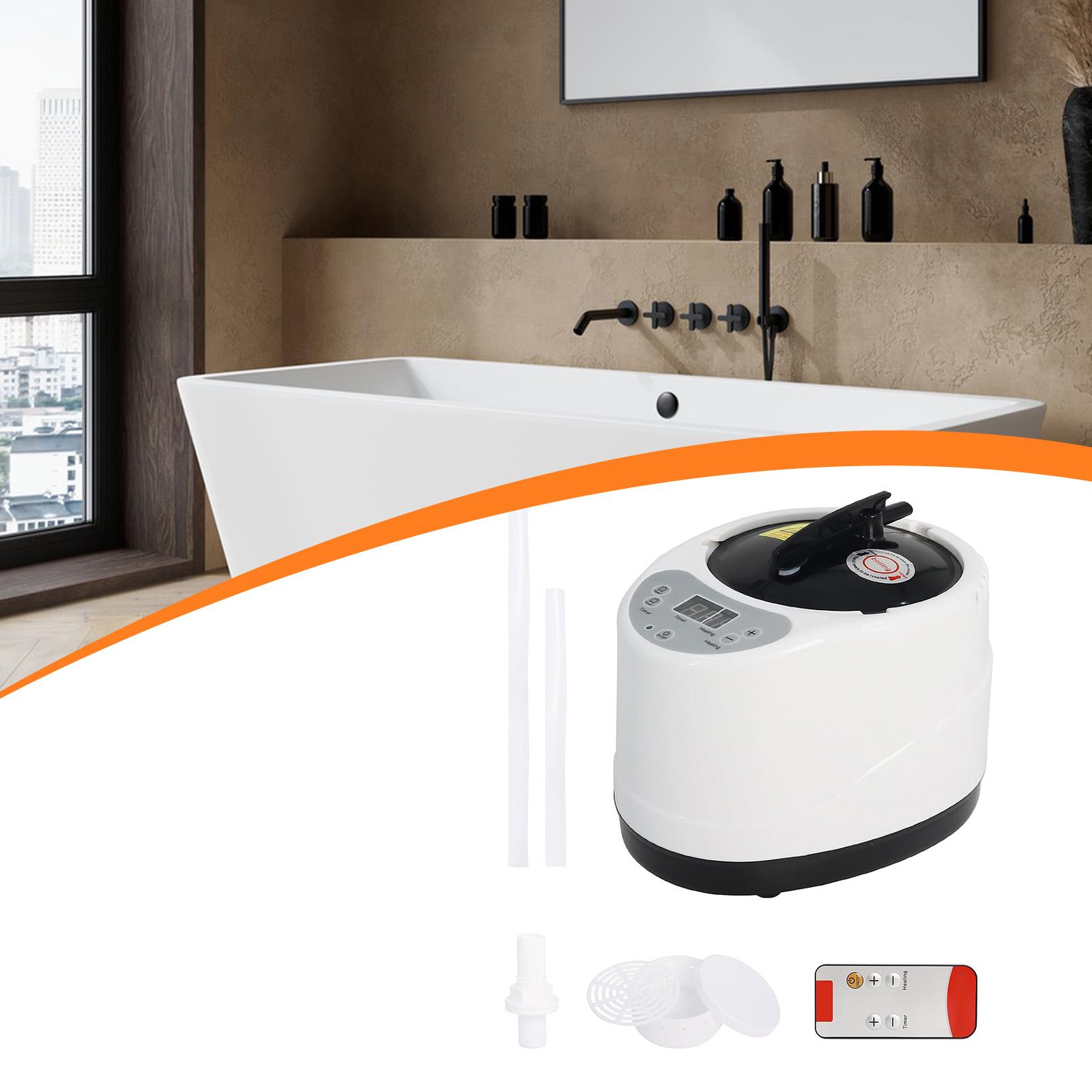 ポータブルサウナスチーマー 3L 家庭用スチーム発生器 調節 - Home Bathroom Sauna のレビューと価格