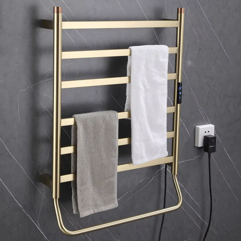 モダンな調節可能な304ステンレス鋼製加熱タオルラック、壁掛 - Towel Bar Stainless のレビューと価格