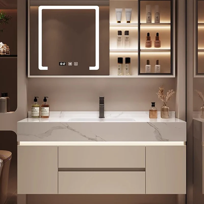 パーティション収納バスルームキャビネットオーガナイザーミラー - Home Bathroom Partition Wall のレビューと価格