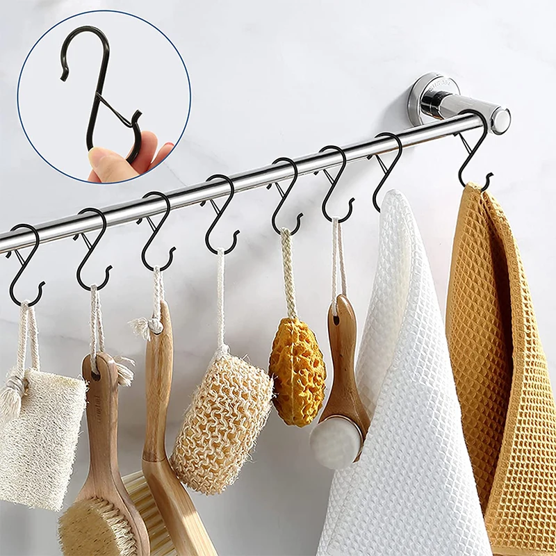 頑丈な金属製のフック,キッチンの棚,バスルームの収納,10個 - Home Bathroom Shelf のレビューと価格