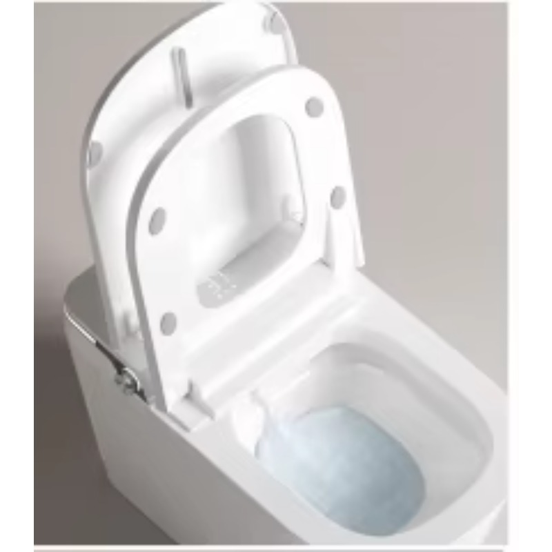 ホワイトスマートトイレ、スクエアボウル、床置き型、ヒーター付 - Home Bathroom のレビューと価格