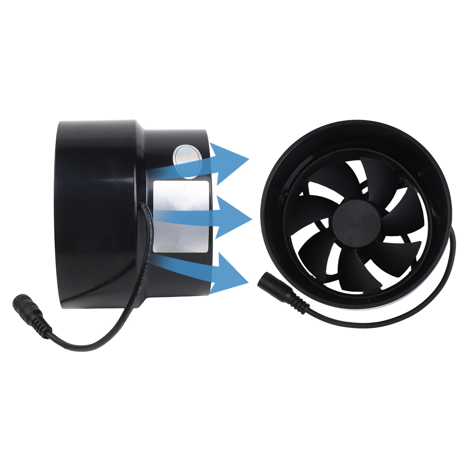 12V ダクトファン換気排気ファン 110 ミリメートル 1 - Home Bathroom Ventilation のレビューと価格