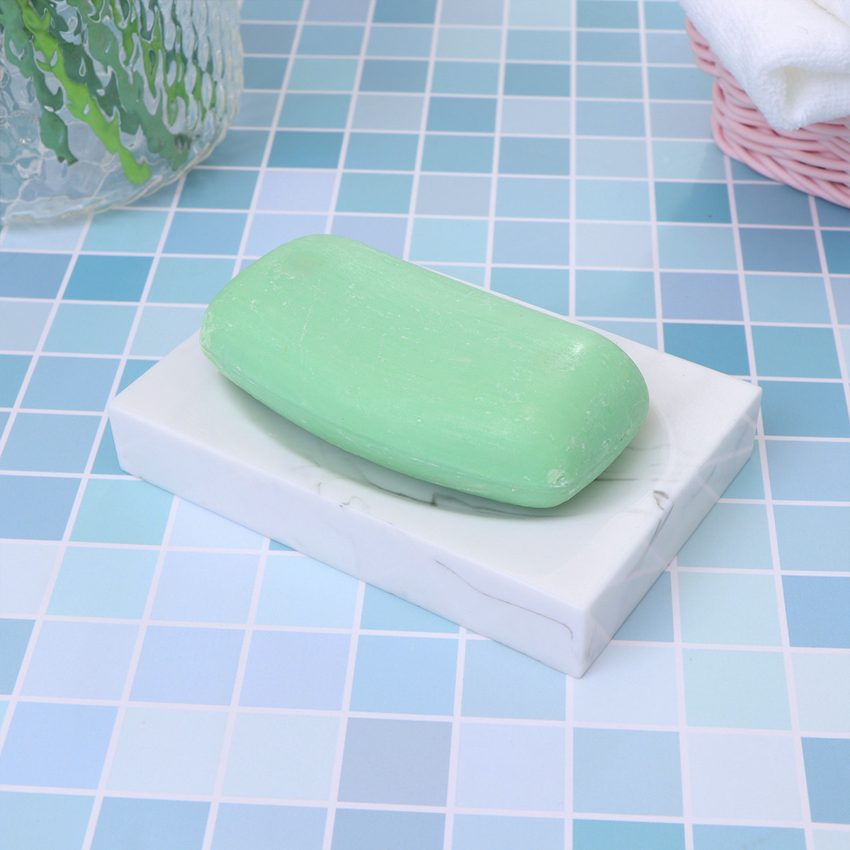 1 個の石鹸ホルダー シンプルな水墨画スタイルの石鹸箱 自宅 - Home Kitchen Bathroom Cleaning のレビューと価格