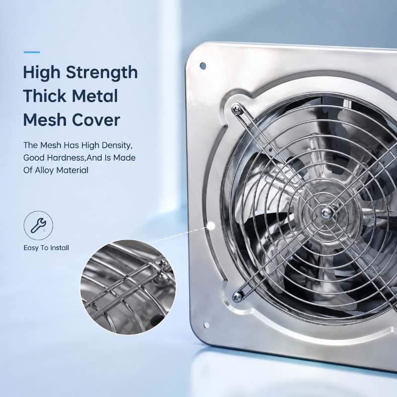 6インチ8インチ高速排気ファン送風機トイレキッチン浴室壁掛け - Home Bathroom Ventilation のレビューと価格