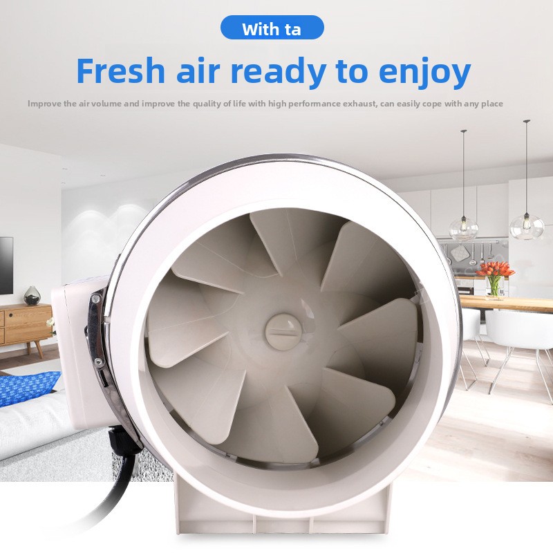 排気ファンホームサイレントインラインパイプダクトファン浴室換 - Home Bathroom Ventilation のレビューと価格