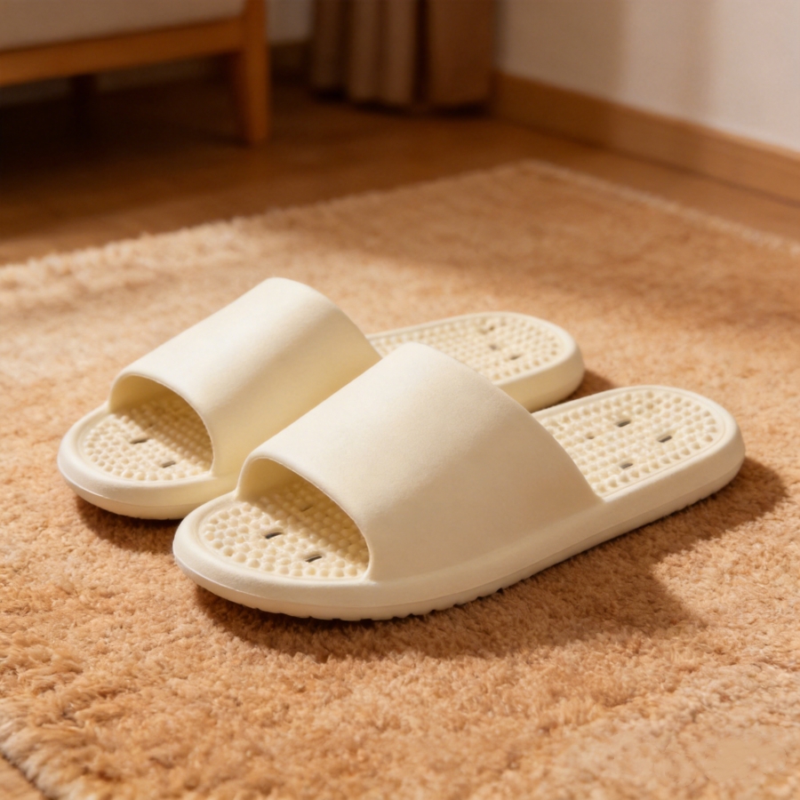 女性用サマースリッパ、滑り止め、速乾性、排水穴付き、ソフトク - Home Bathroom Size のレビューと価格