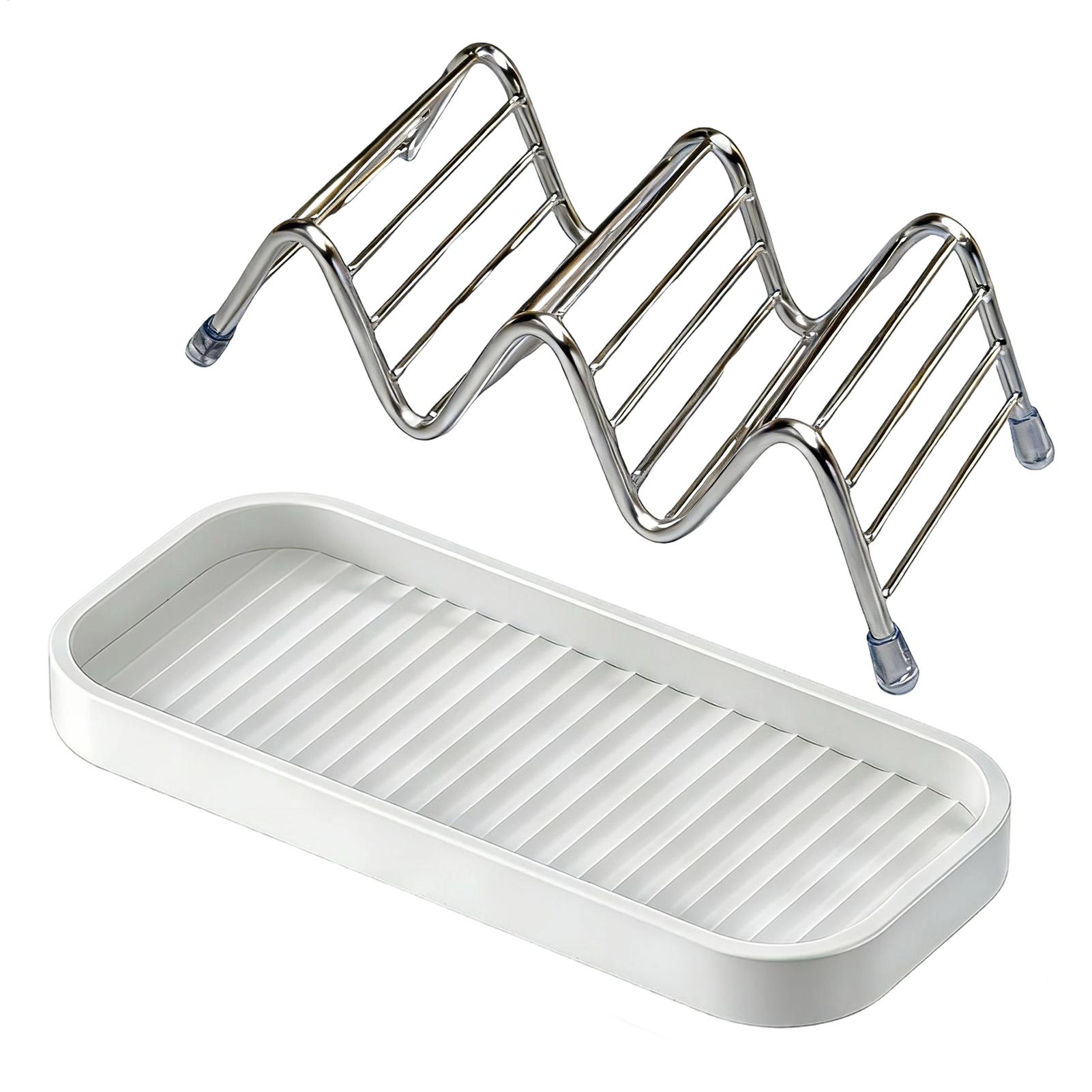 ステンレス鋼の石鹸ホルダー棚キッチンディッシュラック家庭用排 - Home Bathroom Shelf のレビューと価格