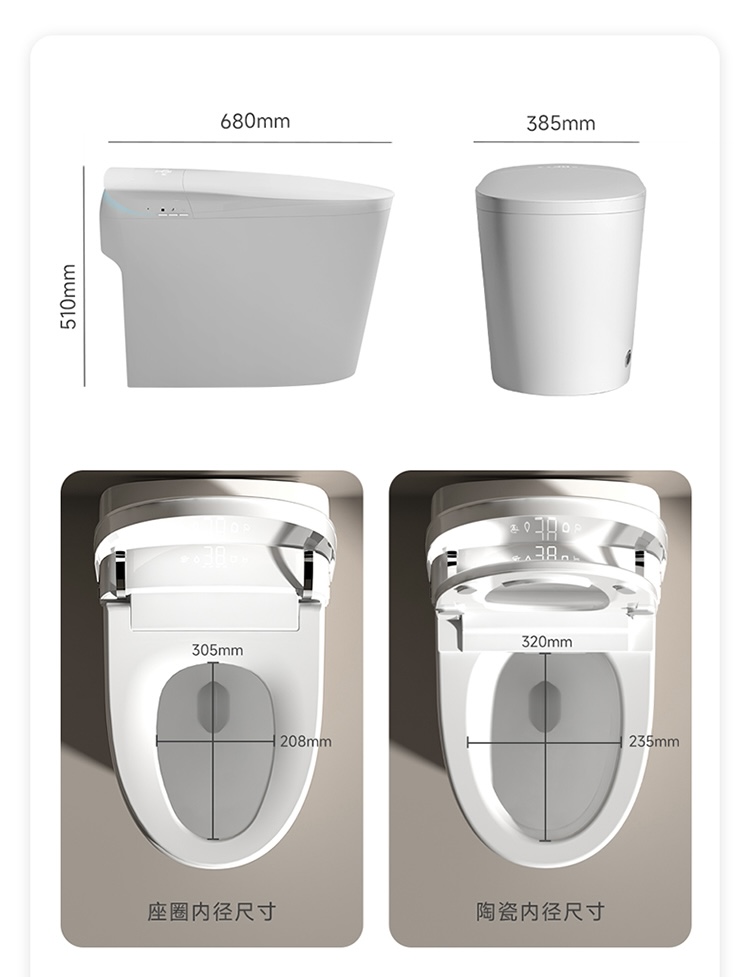 トップセラー自動洗浄スマートトイレWC衛生女性用洗浄セラミッ - Home Bathroom のレビューと価格