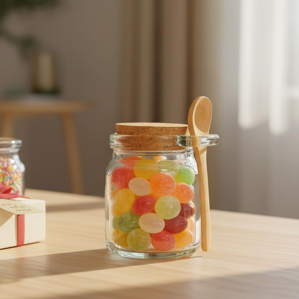 シュガースクラブ容器、バスソルトジャー、竹製スプーン付きスパ - Bath Salts Jar のレビューと価格
