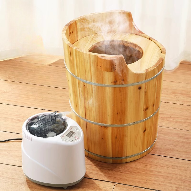 ハーバルシッツバススチーマー天然木骨盤療法浴槽ポータブルスチ - Home Bathroom Sauna のレビューと価格