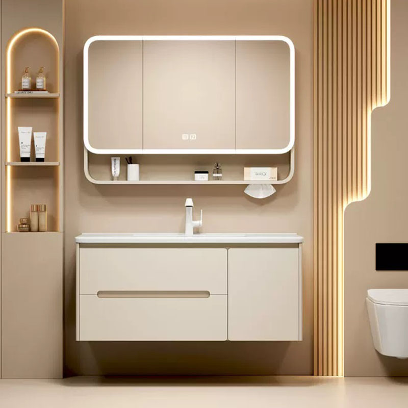 ミラーパーティション食器棚トイレメイクアップオーガナイザー装 - Home Bathroom Partition Wall のレビューと価格