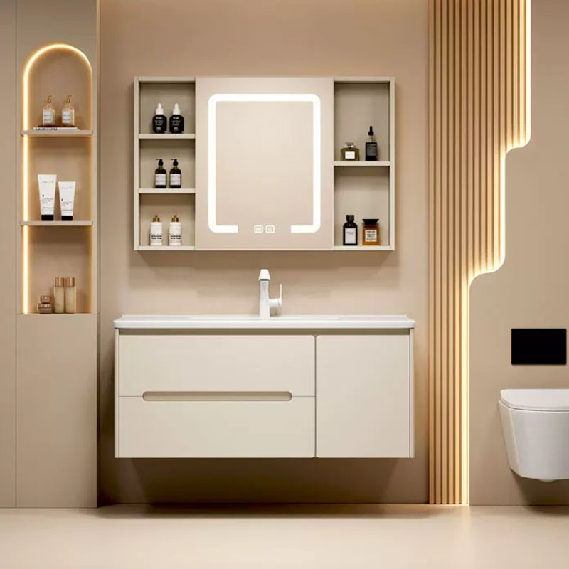 ミラーパーティション食器棚トイレメイクアップオーガナイザー装 - Home Bathroom Partition Wall のレビューと価格