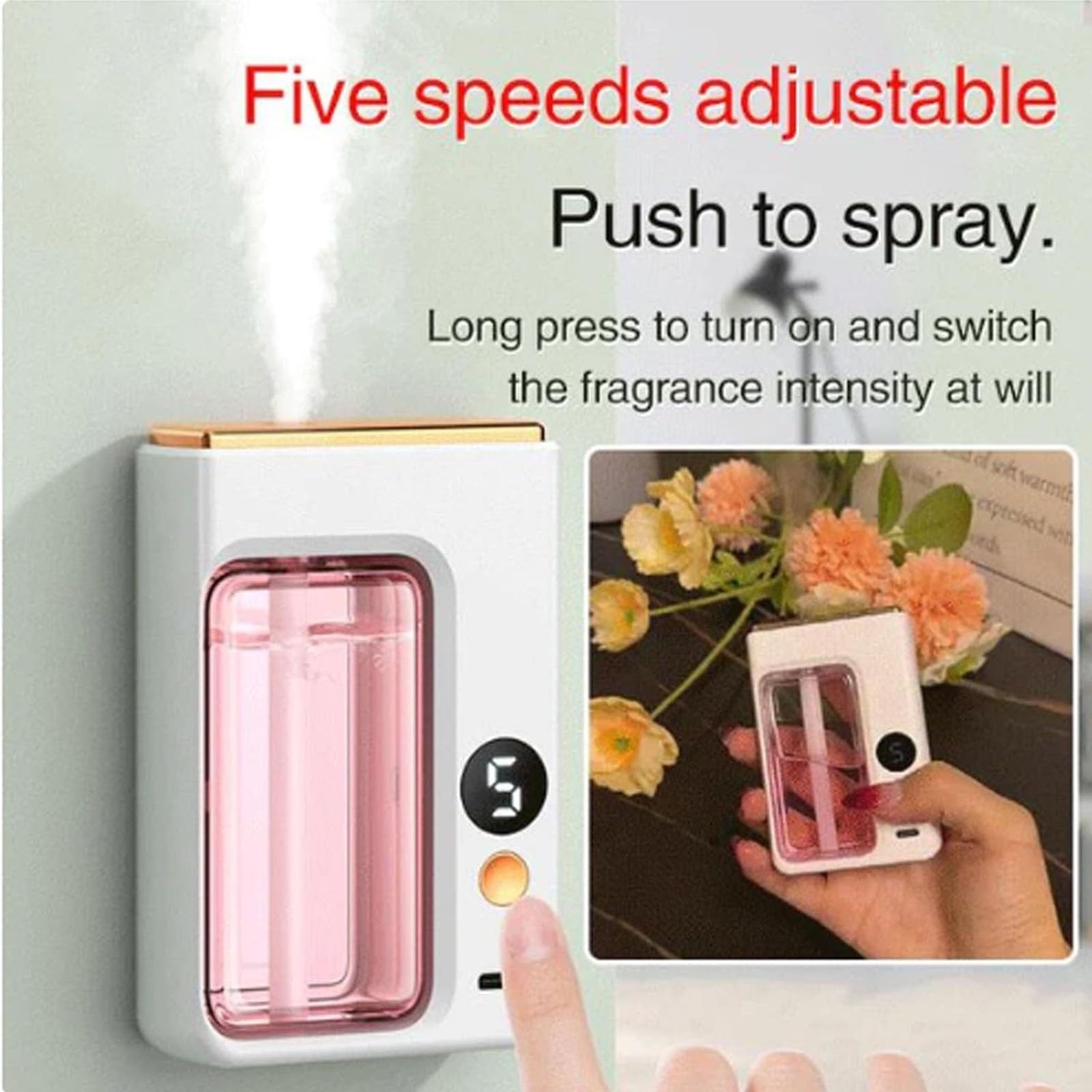アロマセラピーディフューザー ワイヤレス 壁掛け式 ポータブ - Home & Bathroom Building Products Pte Ltd Photos のレビューと価格