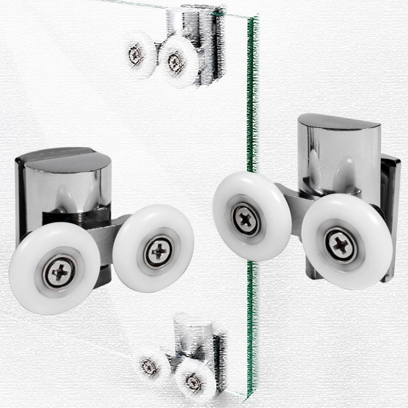ランナーホイールシャワードアハードウェアホームシルバースライ - Home Bathroom Hardware のレビューと価格