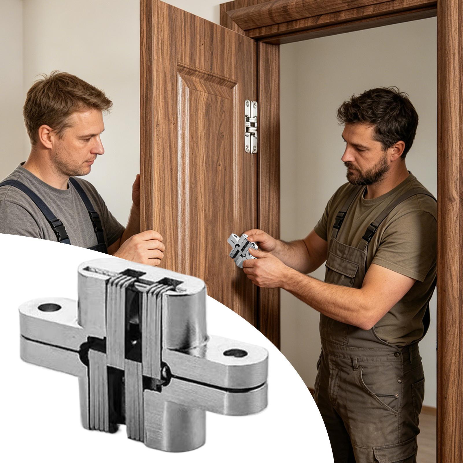 目に見えないドアヒンジ 180 度高耐久目に見えないハードウ - Home Bathroom Hardware のレビューと価格