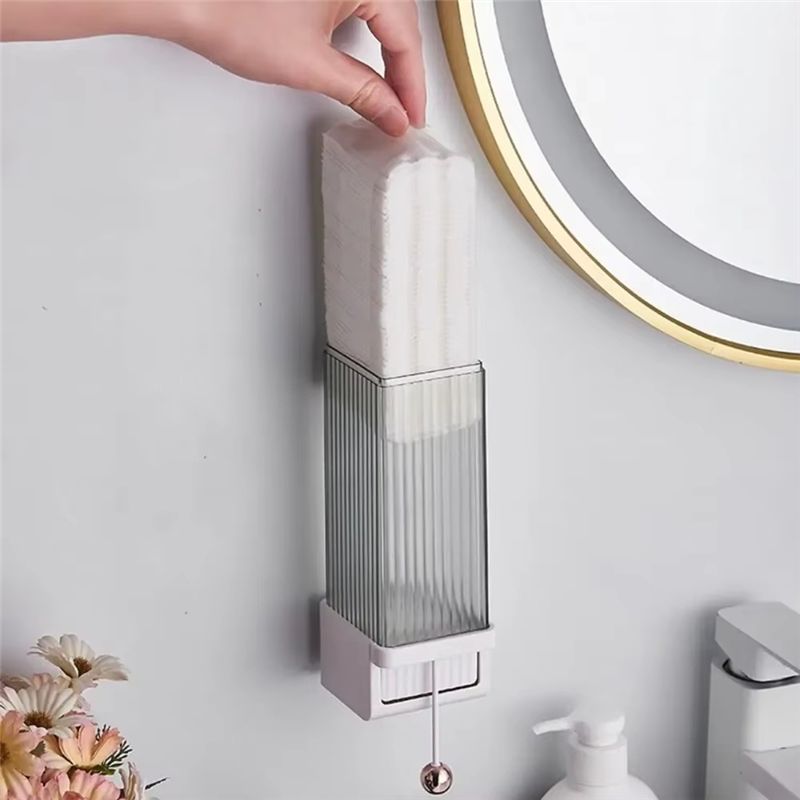 ホットトレンド壁掛け式メイクアップコットン収納ボックスセット - Home Bathroom Trends のレビューと価格