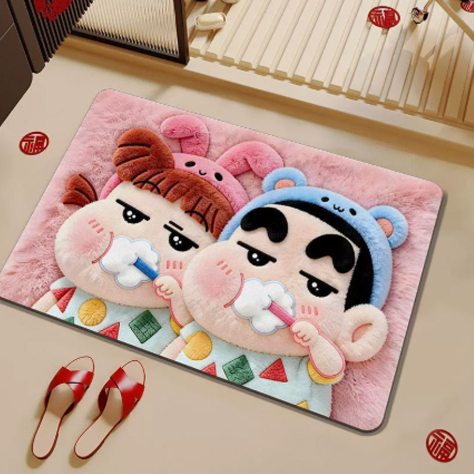 2027年版 漫画柄珪藻土バスマット 超吸水性 滑り止め ド - Home Goods Bathroom Mats のレビューと価格