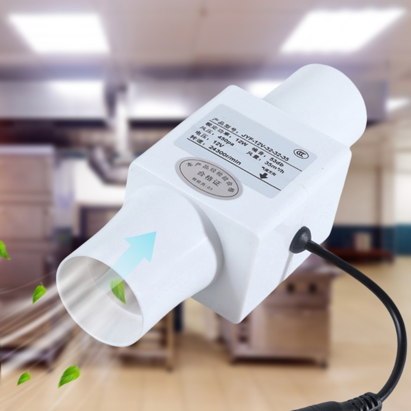 12V静かなインラインパイプ換気排気ファンホームガーデンバス - Home Bathroom Ventilation のレビューと価格