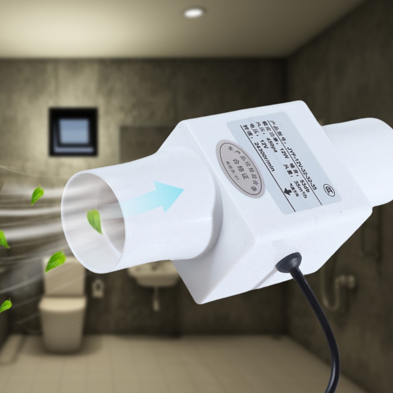 12V静かなインラインパイプ換気排気ファンホームガーデンバス - Home Bathroom Ventilation のレビューと価格