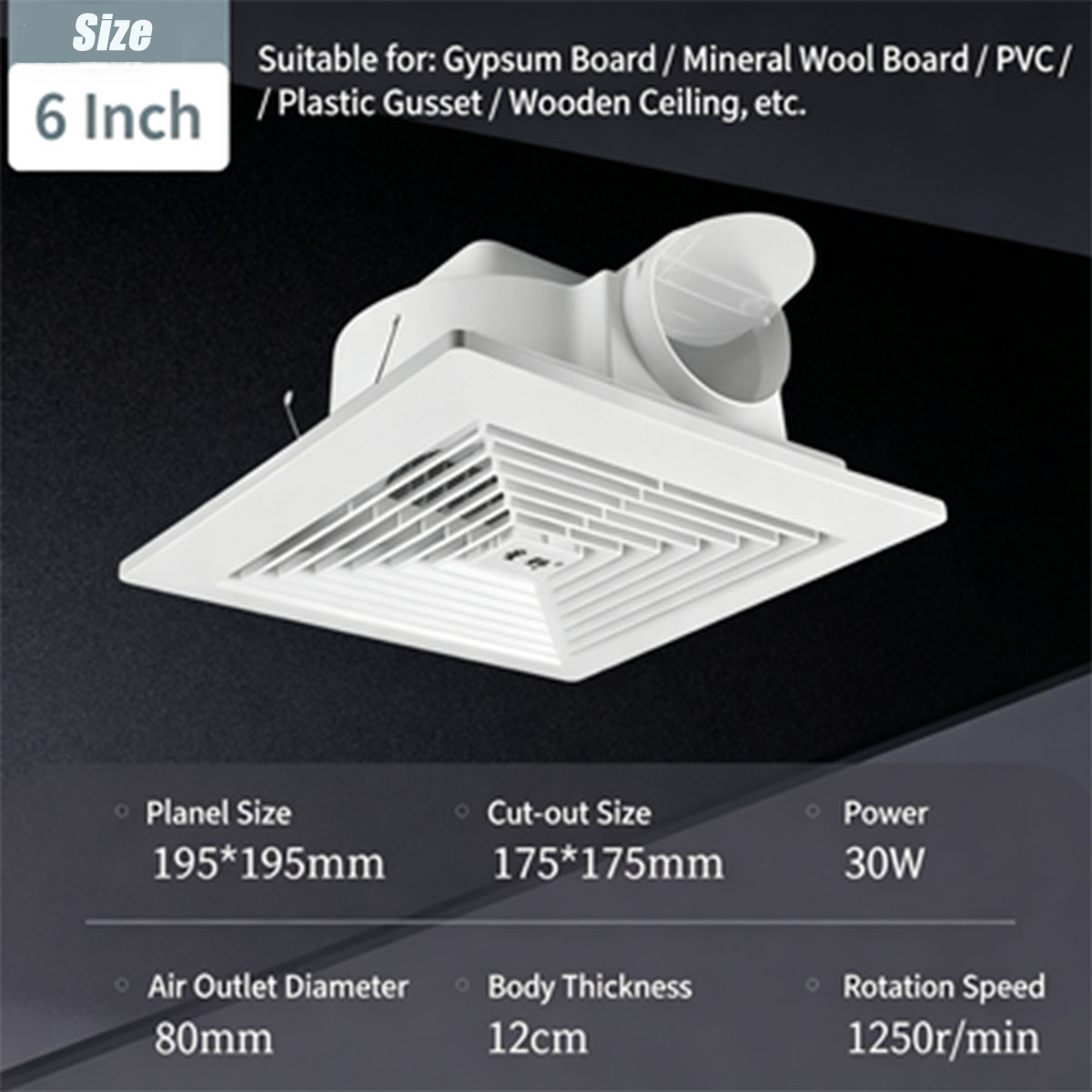 6～20インチダクト式排気ファン、石膏ボード・一体型天井用天 - Home Bathroom Ventilation のレビューと価格