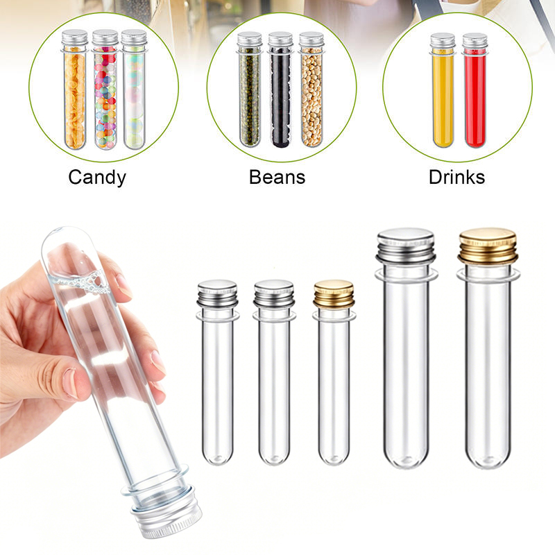 5/10 個 30ml-100ml 透明プラスチック試験管ボ - Bath Salts Jar のレビューと価格