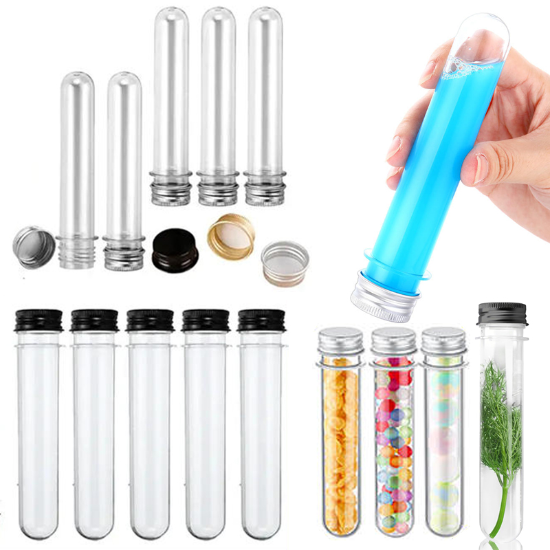 5/10 個 30ml-100ml 透明プラスチック試験管ボ - Bath Salts Jar のレビューと価格