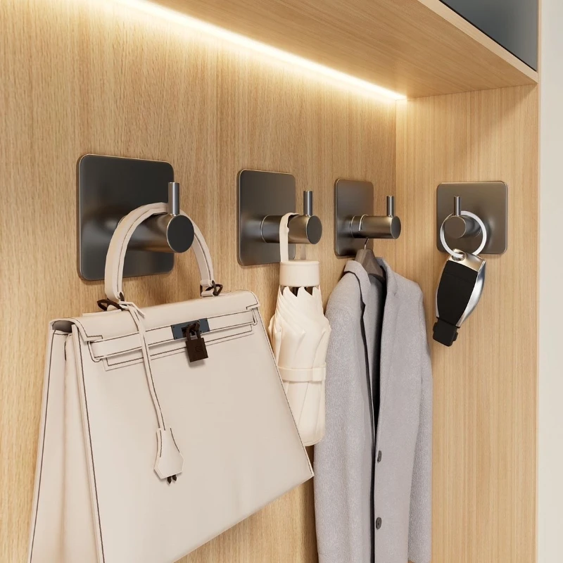 1-5 個の自己粘着バスルームローブタオルハンガーフックステ - Towel Bar Stainless のレビューと価格