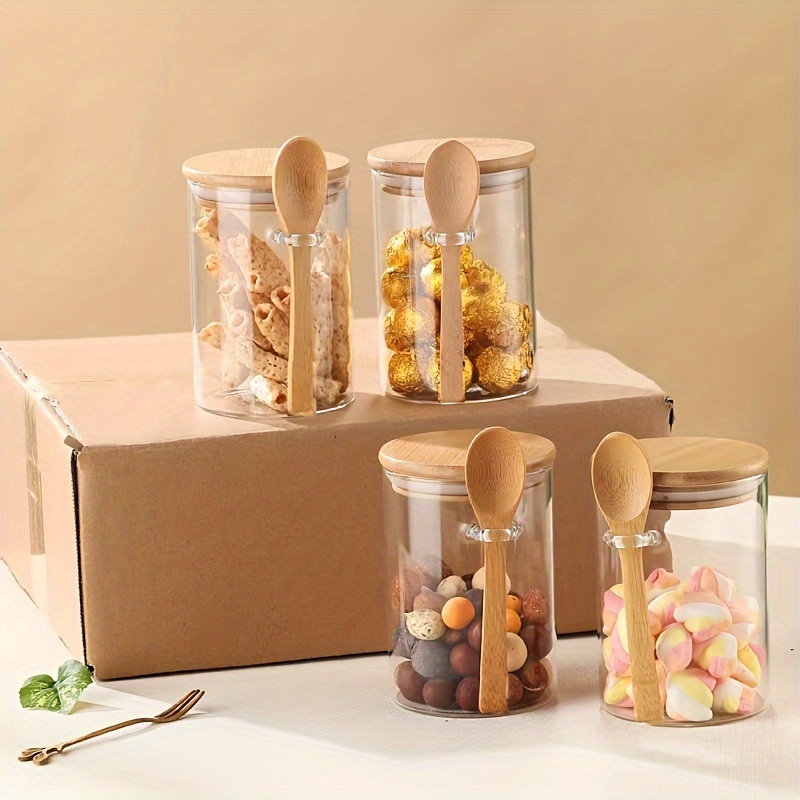 280ml キャンディジャー、ビスケットジャー、竹製密閉蓋と - Bath Salts Jar のレビューと価格