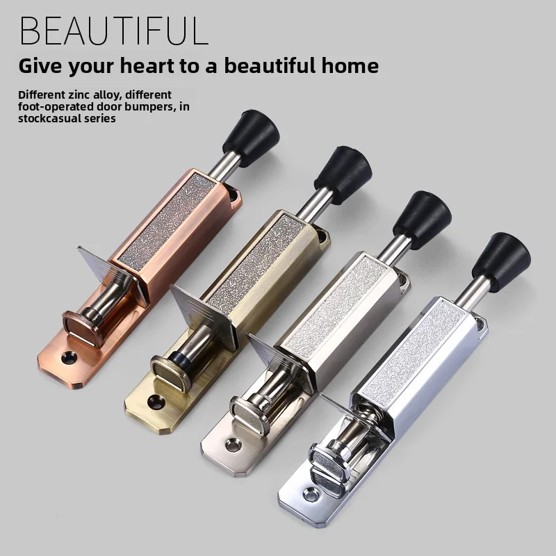 頑丈な伸縮式キックダウン式ドアストップ、金属製フットブレーキ - Home Bathroom Hardware のレビューと価格