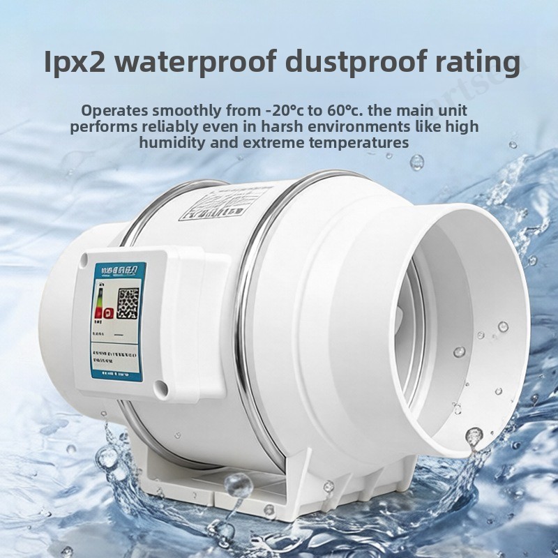 排気ファン家庭用サイレントインラインパイプダクトファン浴室2 - Home Bathroom Ventilation のレビューと価格