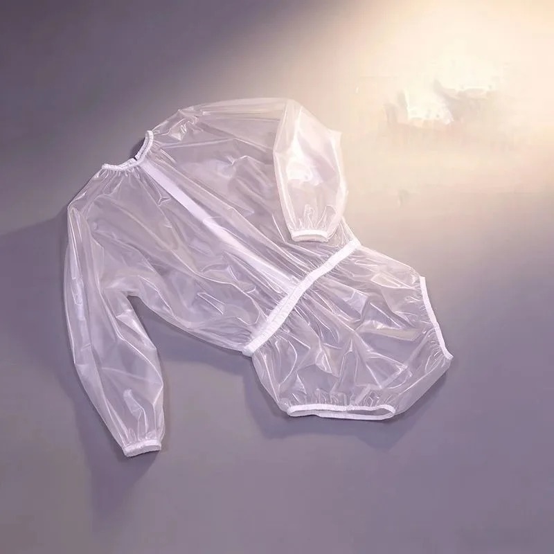 透明で柔らかく静かなPVC製ルーズワンピースボディスーツ、大 - Home Bathroom Urinal のレビューと価格