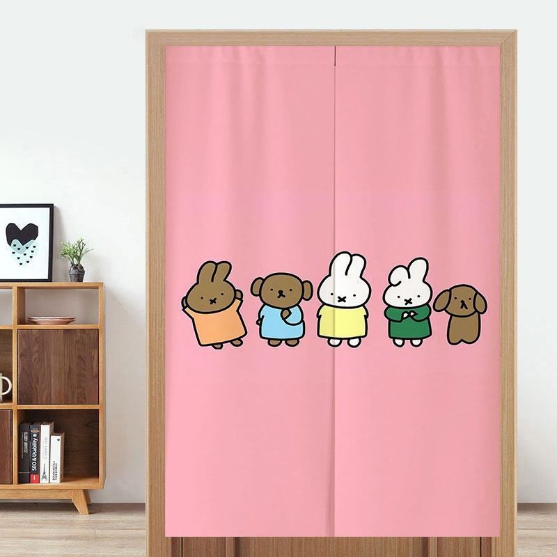 かわいいミッフィーのドアカーテン、穴あけ不要の吊り下げ式間仕 - Home Goods Bathroom Accessories のレビューと価格