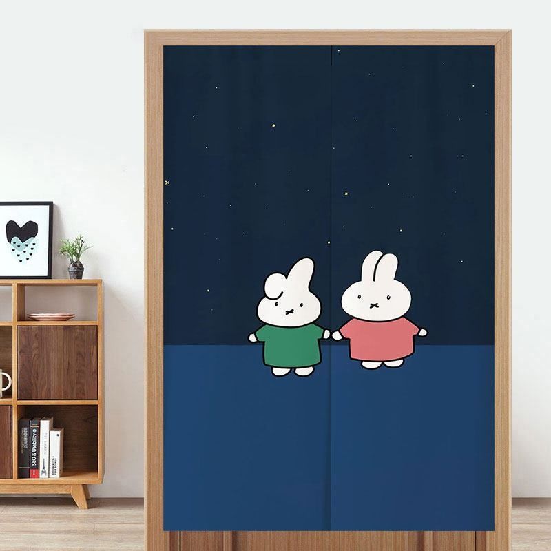 かわいいミッフィーのドアカーテン、穴あけ不要の吊り下げ式間仕 - Home Goods Bathroom Accessories のレビューと価格