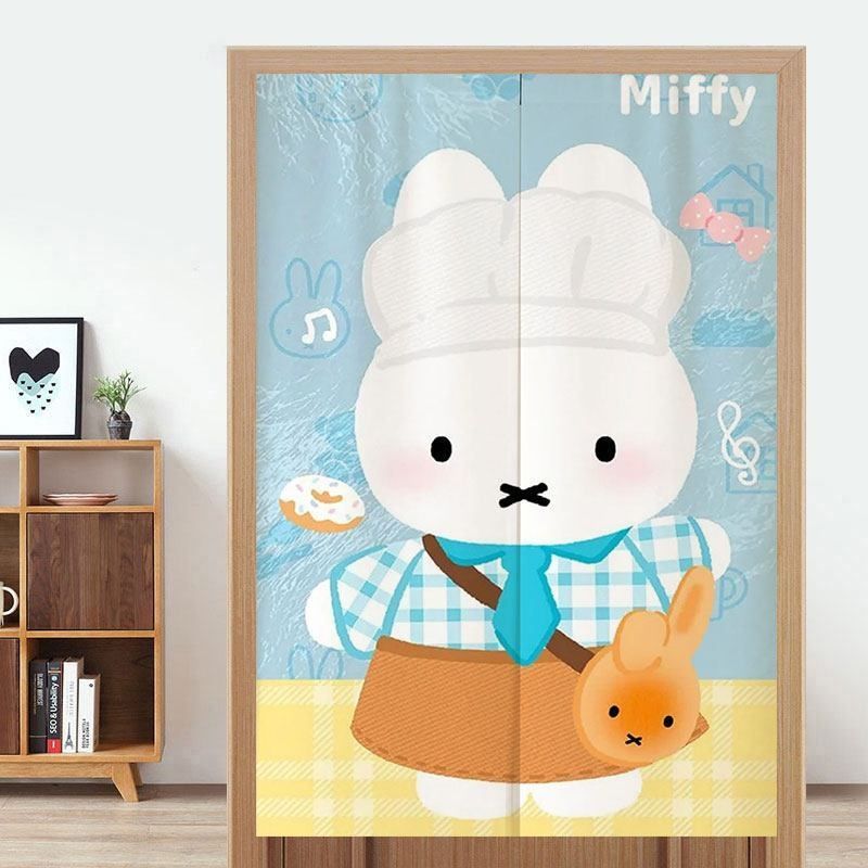 かわいいミッフィーのドアカーテン、穴あけ不要の吊り下げ式間仕 - Home Goods Bathroom Accessories のレビューと価格