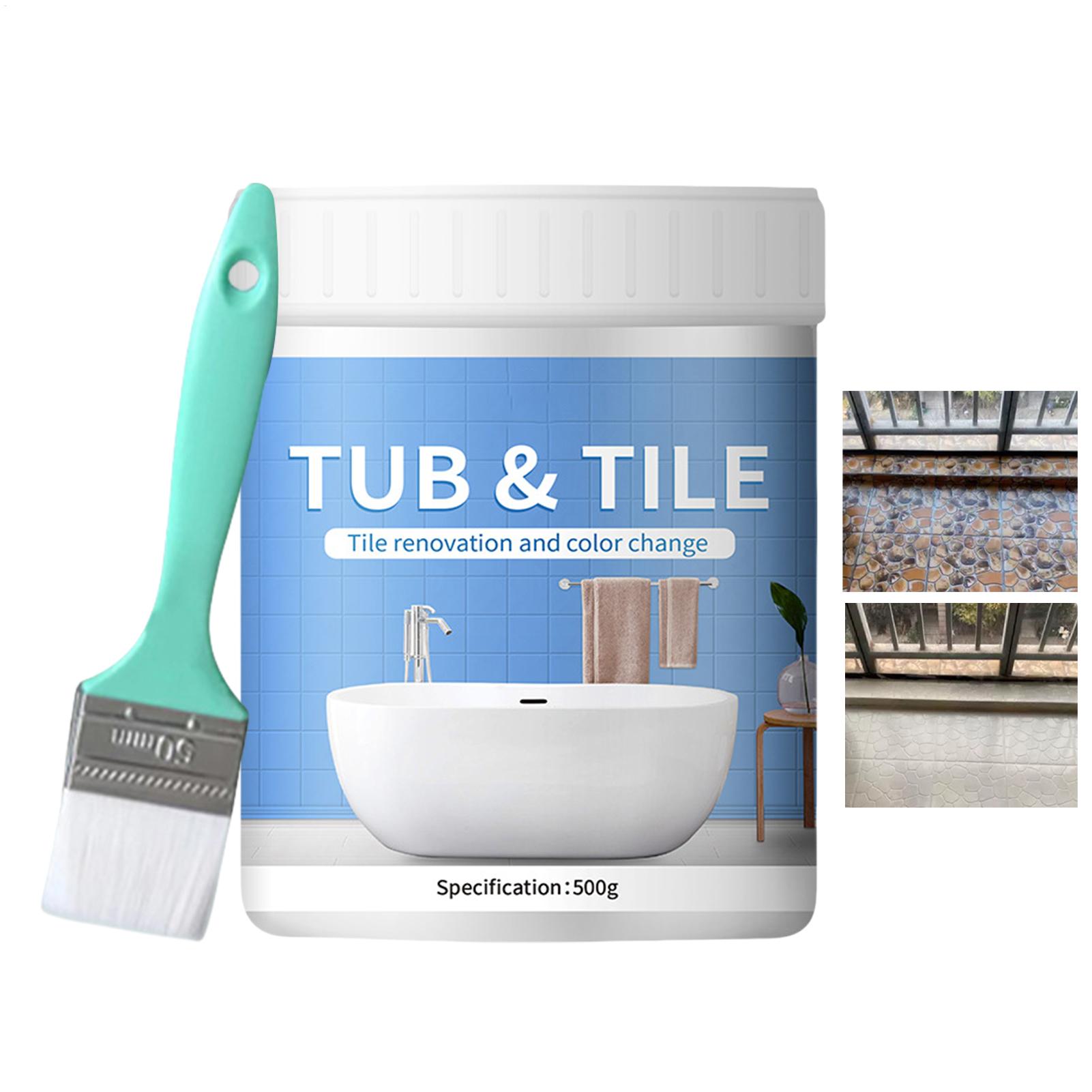 浴室タイルペイントキット 500g 水性速乾性バスリフィニッ - Home Bathroom Tiles のレビューと価格