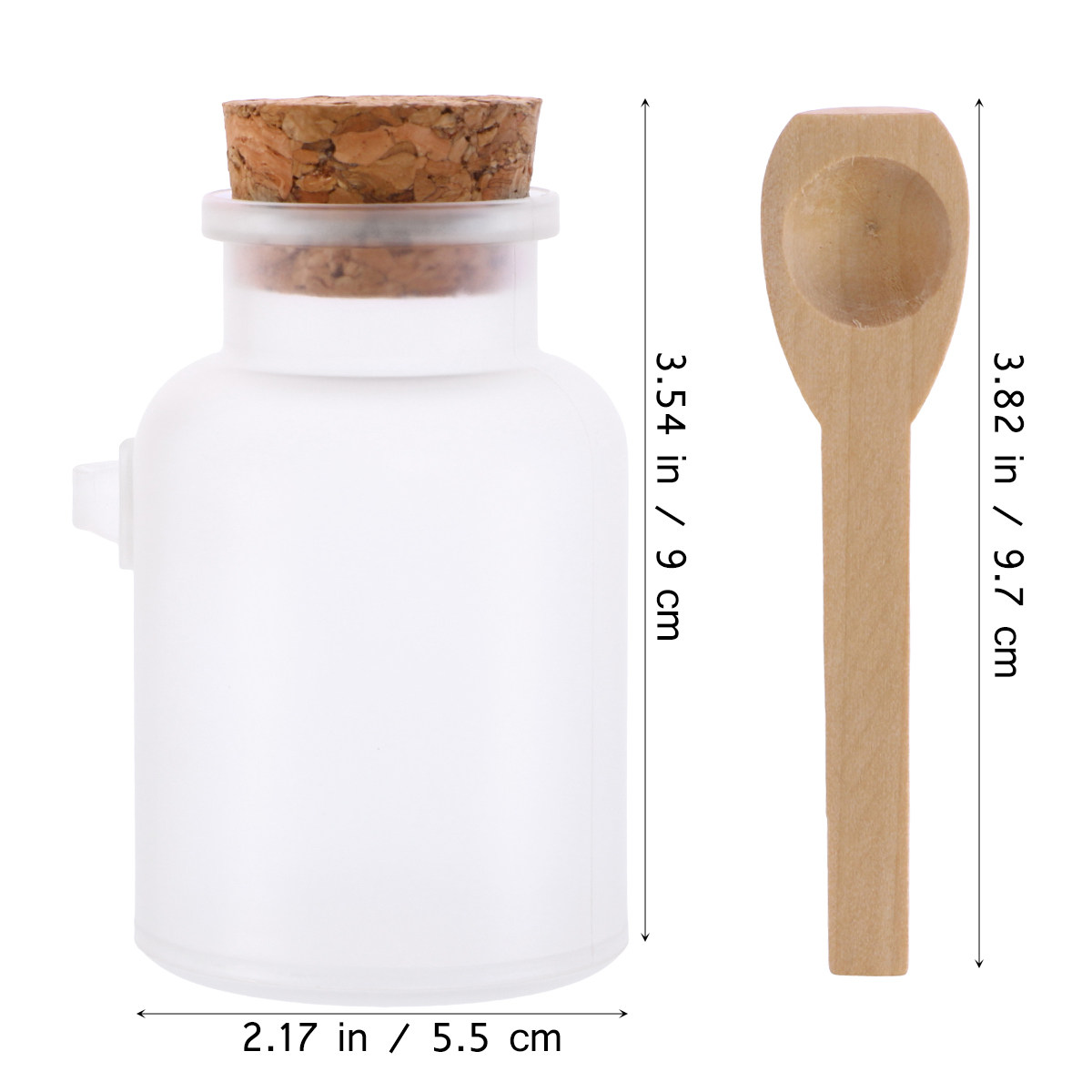 200G ABSプラスチック製バスソルトボトル、空の瓶、コル - Bath Salts Jar のレビューと価格